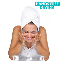 BONDI HOME & SPA towel in wet-proof ziplock bag for hygienic travel and storage