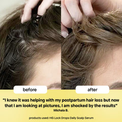 BondiBoost before and after styling showing fuller-looking hair