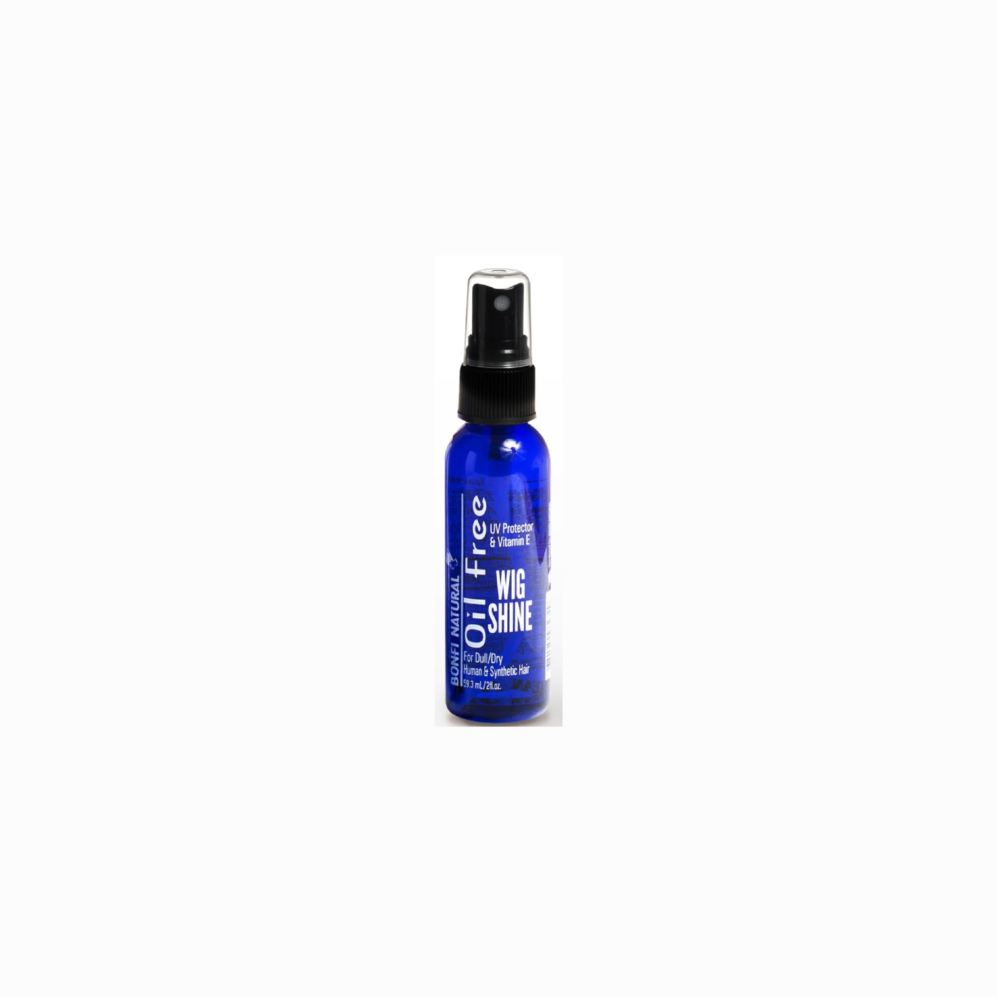 Bonfi Natural bottle front view showing label and travel-friendly size for quick shine