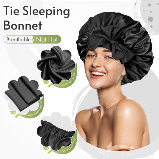 BONNET QUEEN close-up of stretchy band texture for comfortable grip benefit
