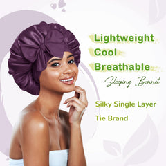 BONNET QUEEN close-up of satin texture highlighting soft, low-friction fabric