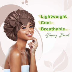 BONNET QUEEN close-up satin texture highlighting smooth fabric for reduced friction