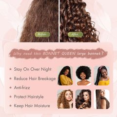 BONNET QUEEN next to ruler size comparison highlighting extra-large diameter