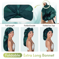 BONNET QUEEN close-up of stretchy tie band providing adjustable, non-slip hold