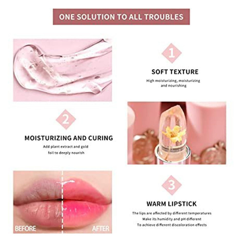 BONNIE CHOICE applied on lips showing subtle glossy tint and hydrated, natural-looking finish