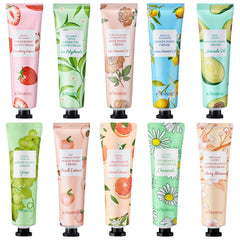 BONNIE CHOICE front packaging showing ten mini hand cream tubes and variety benefit