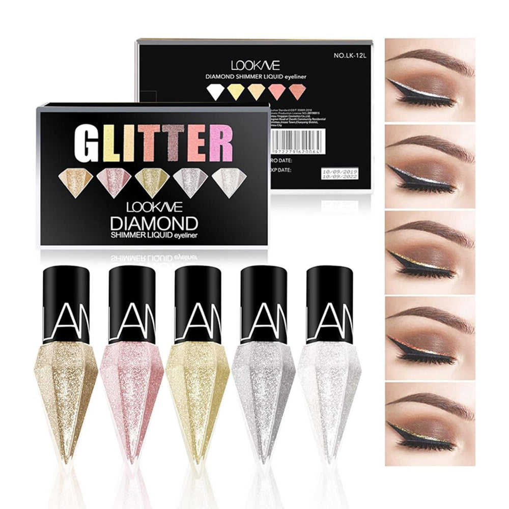 BONNIE CHOICE front packaging showing five glitter eyeliners for gifting
