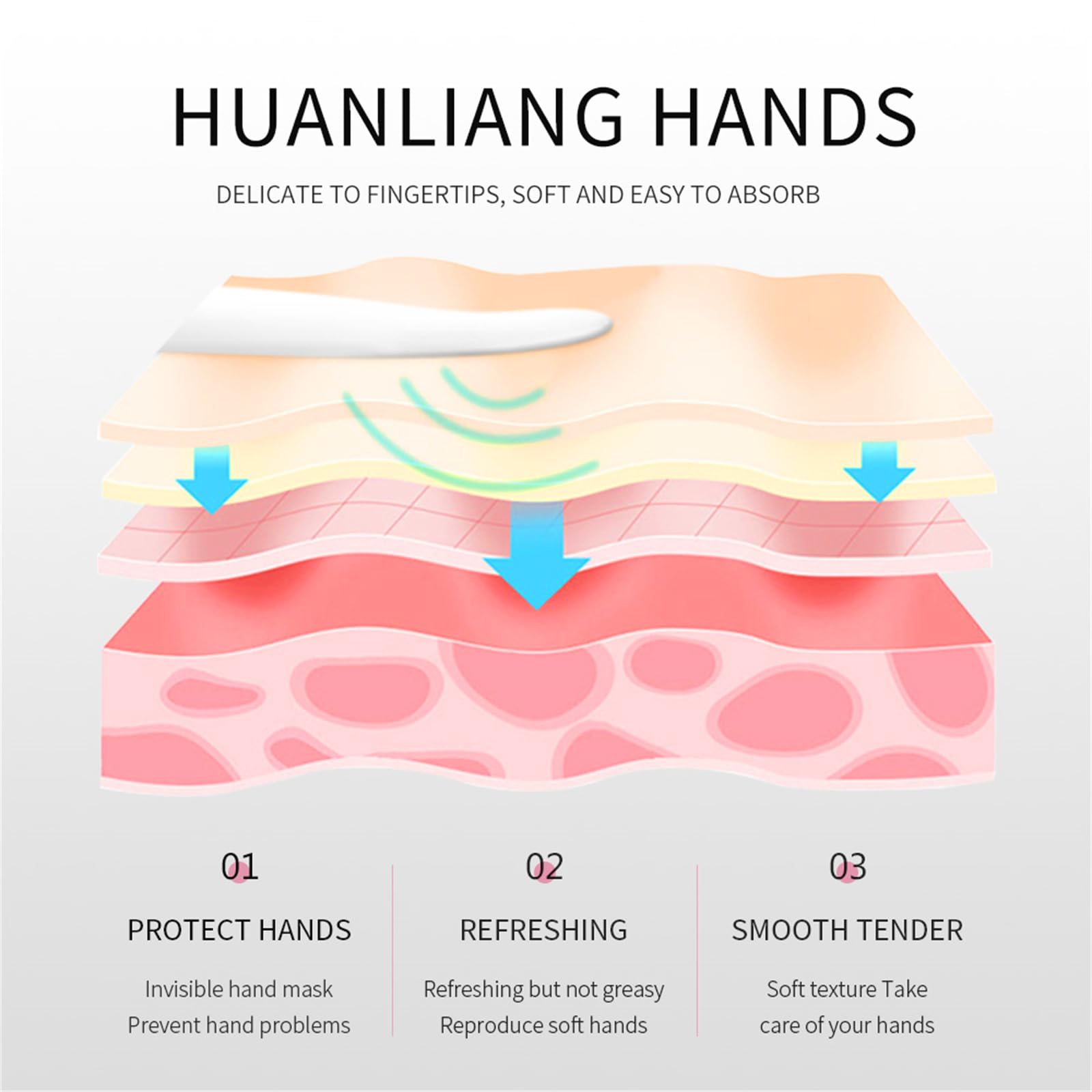 BONNIE CHOICE applying cream to hands showing fast absorption and non-greasy benefit