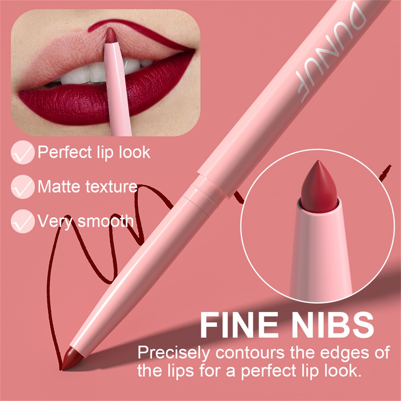 BONNIE CHOICE tucked in a makeup bag for easy travel and quick touch-up convenience