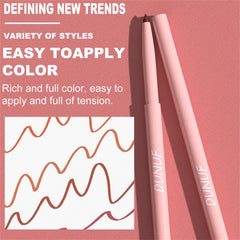 BONNIE CHOICE lip liners inside travel makeup bag emphasizing portability benefit