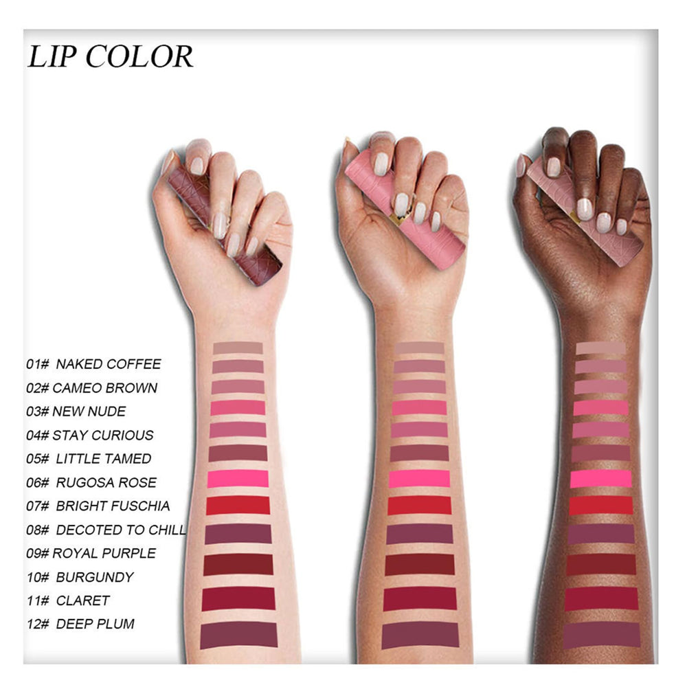 BONNIE CHOICE lipstick bullets close-up showing matte tips and smooth application