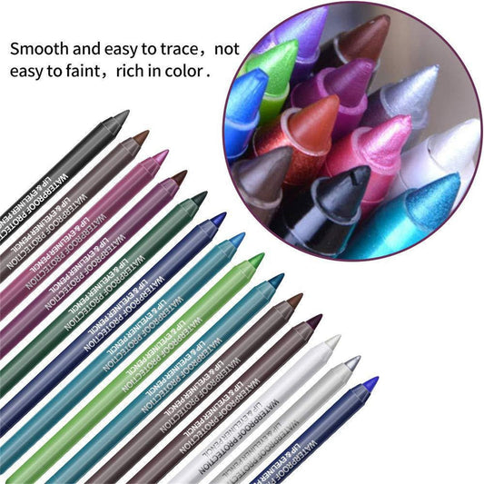 BONNIE CHOICE open pens laid out displaying diverse metallic and glitter finishes