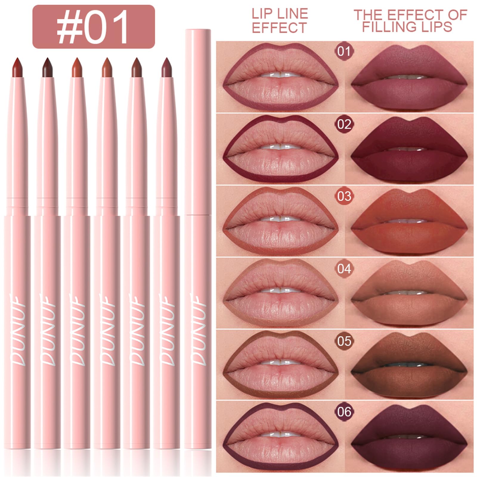 BONNIE CHOICE swatches on arm demonstrating six shades and rich pigmentation