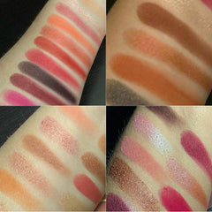 BONNIE CHOICE swatches on arm comparing shade payoff and blendability