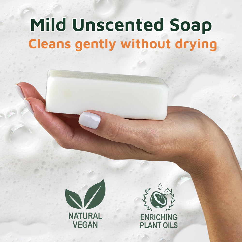 bonuderm lather on hand demonstrating gentle cleansing and creamy foam