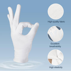 BONXAXK gloves next to a hand for scale, demonstrates snug fit