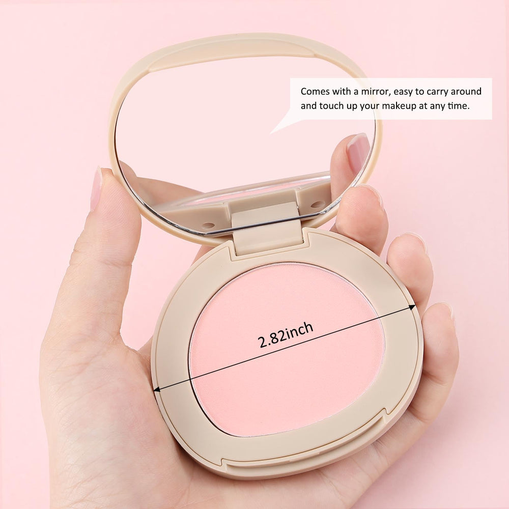 Boobeen application demo on cheeks illustrating quick touch-up advantage