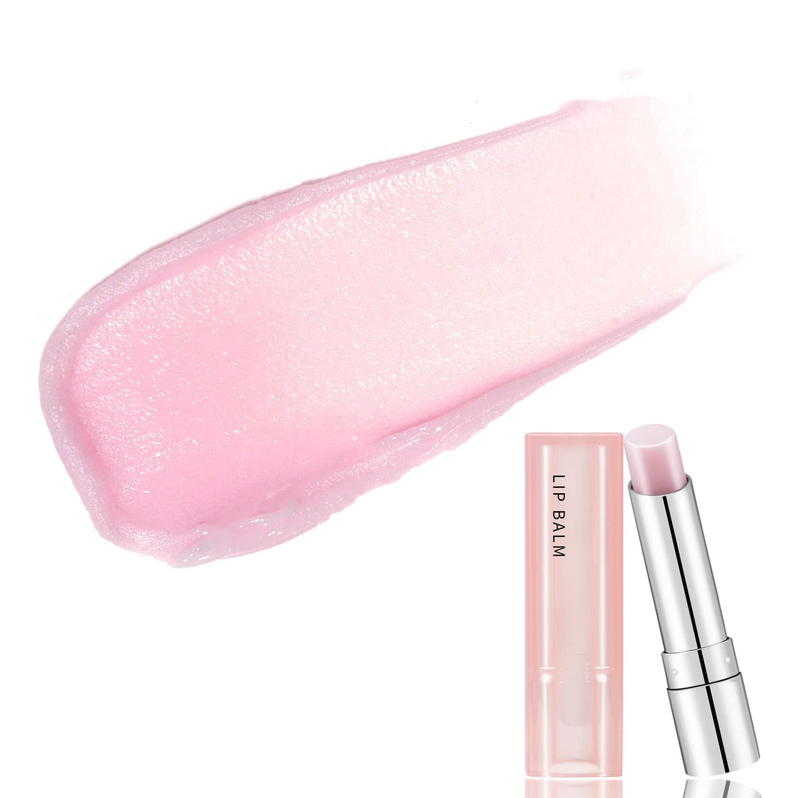 Boobeen applied on lips demonstrating color change and smooth hydration