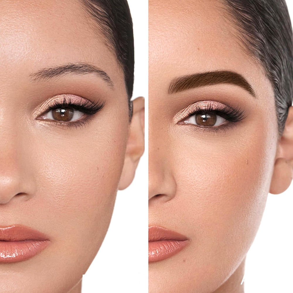 Boobeen in-use makeup application illustrating natural brow filling benefit
