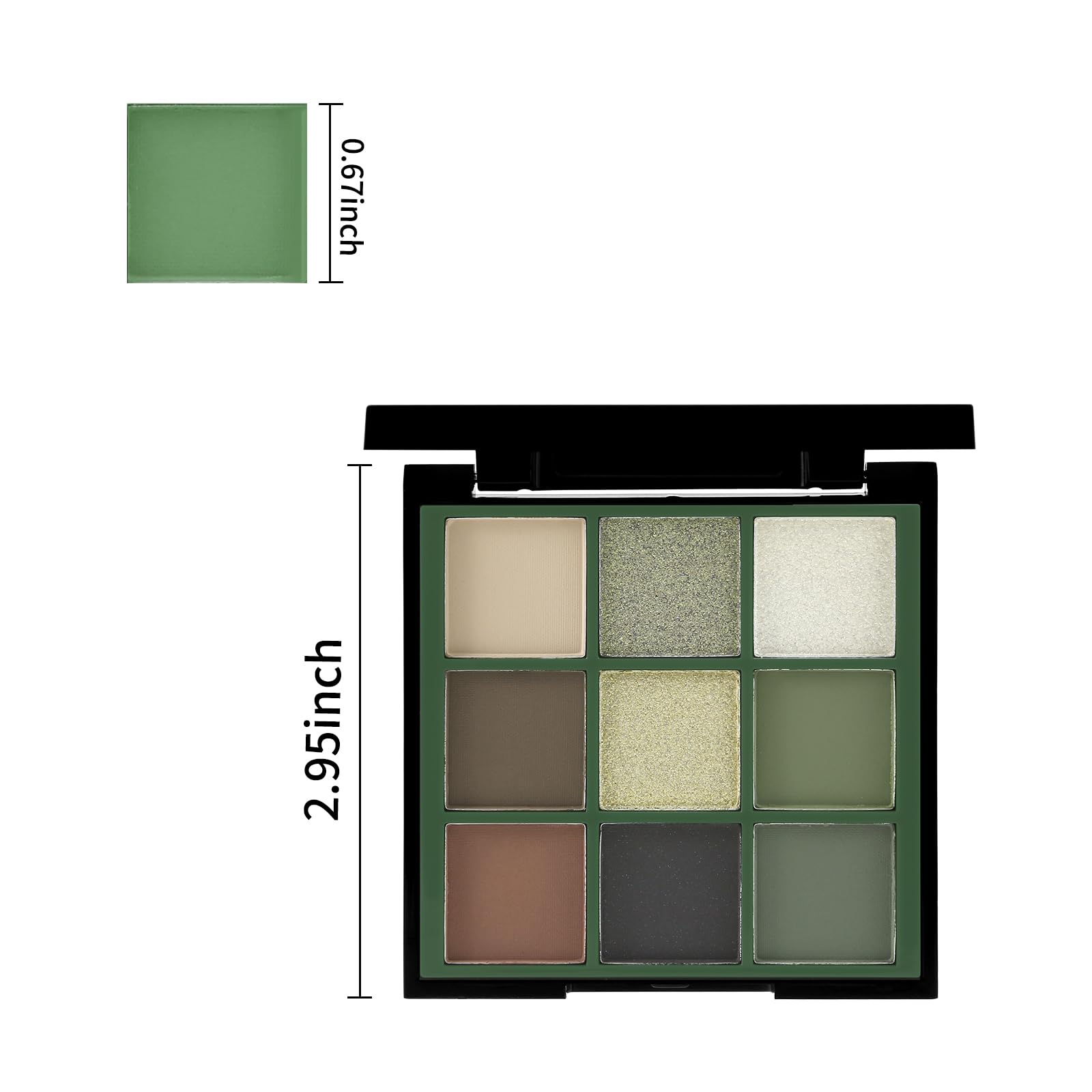 Boobeen palette in hand indicating compact travel-friendly size benefit