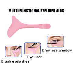 Booge silicone eyeshadow baffle containing pigment for neat blending