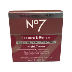 Boots No7 cream texture swirled to show rich moisturizing feel
