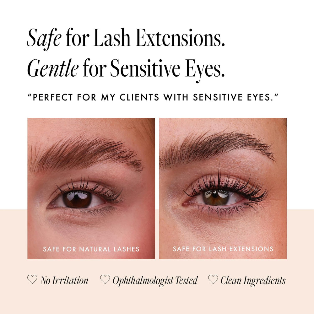 Borboleta in use nighttime application along upper lash line for ease