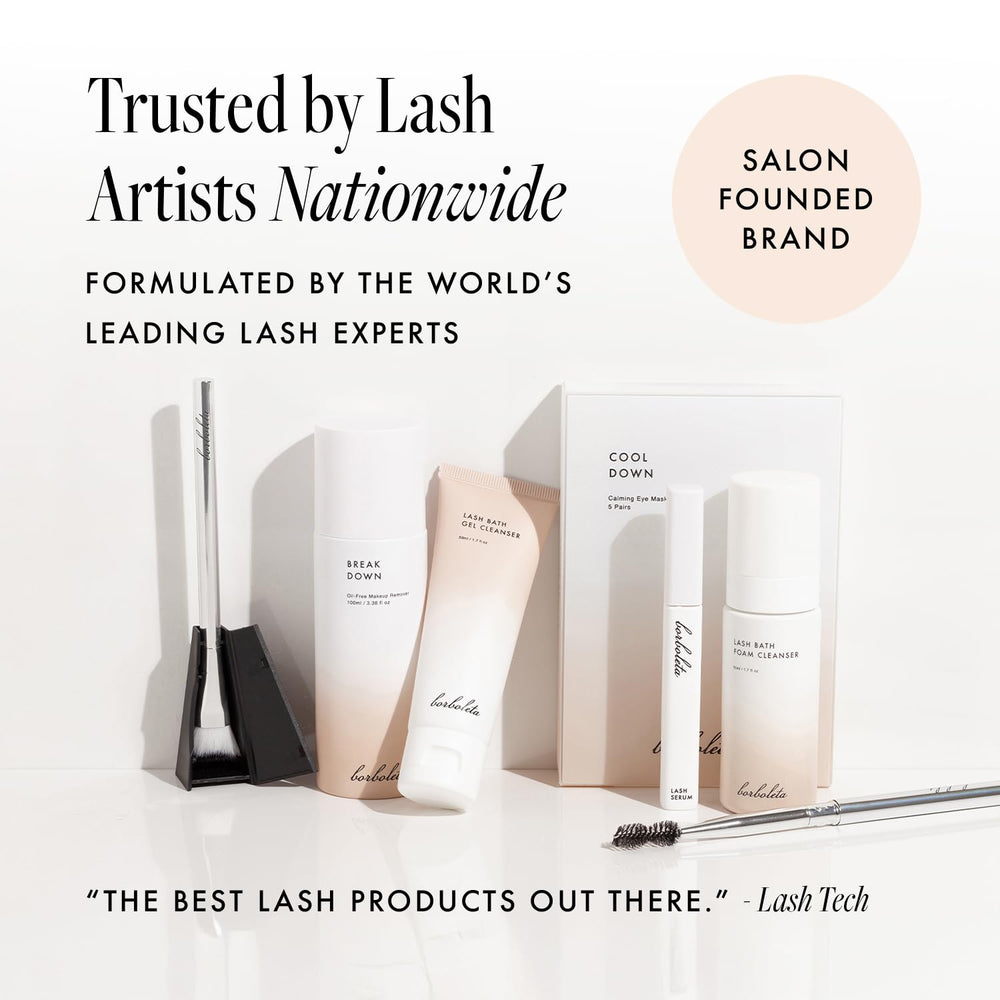 Borboleta on bathroom vanity lifestyle shot promoting nightly routine