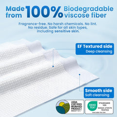 Close-up of Borje textured side showing deep-clean pattern and lift