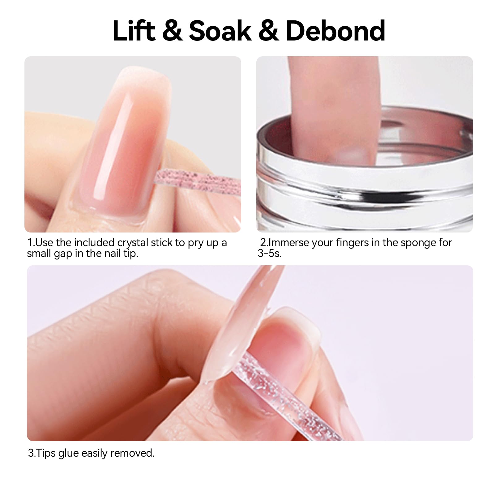 Born Pretty 80ml bottle next to hand for scale, long-lasting capacity benefit