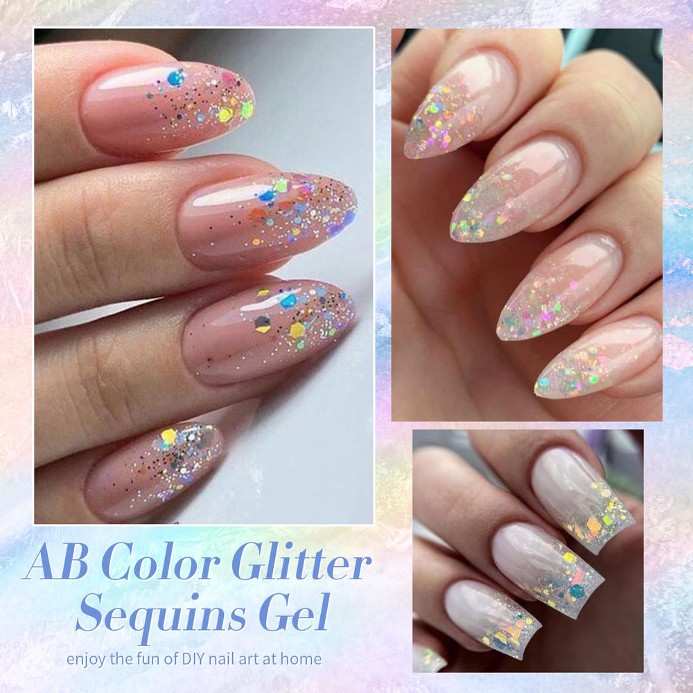 Born Pretty accent nail art with sequins showcasing creative embellishment options