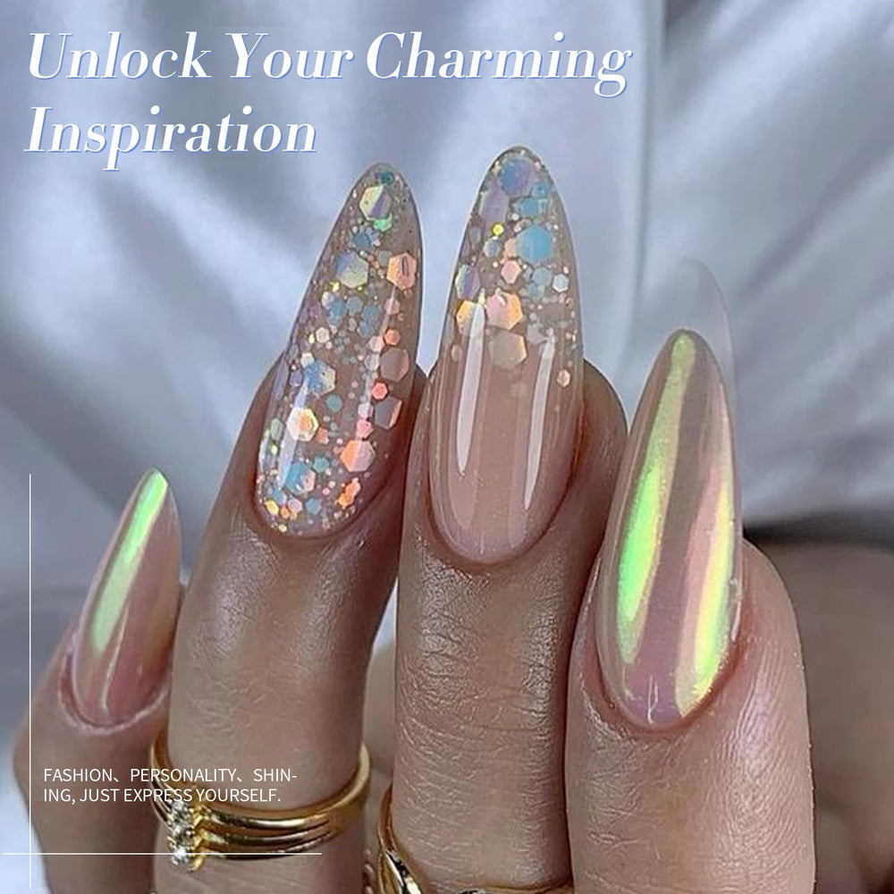 Born Pretty cured nails reflecting high gloss that enhances color and shine