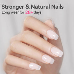 born pretty apex compare before and after strengthening for visible nail structure
