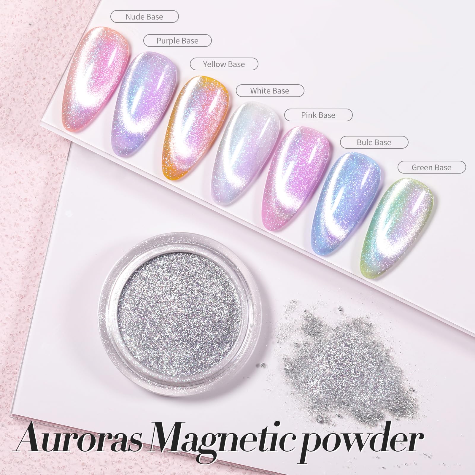 Born Pretty application on nail displays chrome shine and salon-like result