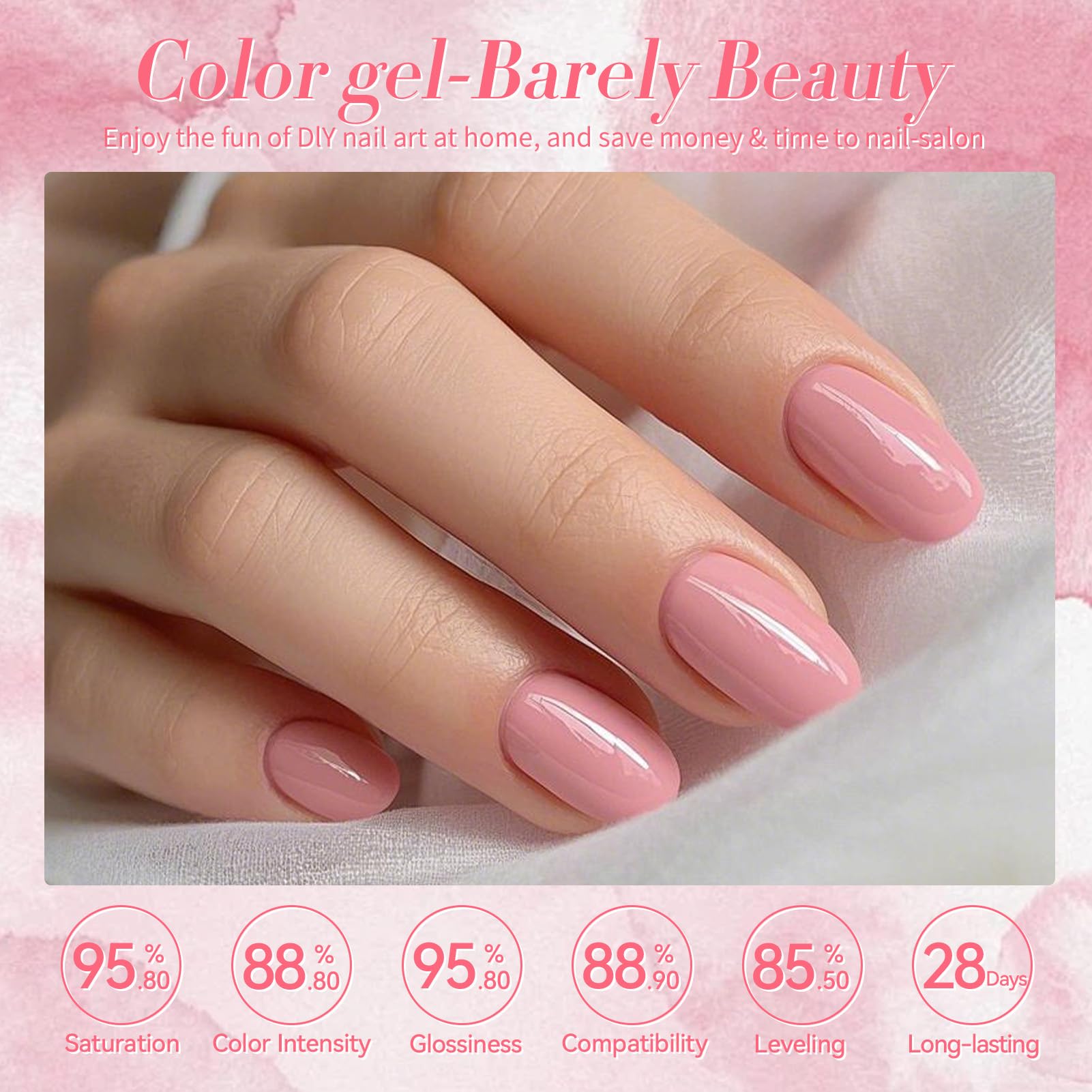 Born Pretty application on a natural nail showing salon-like glossy finish and neat edges