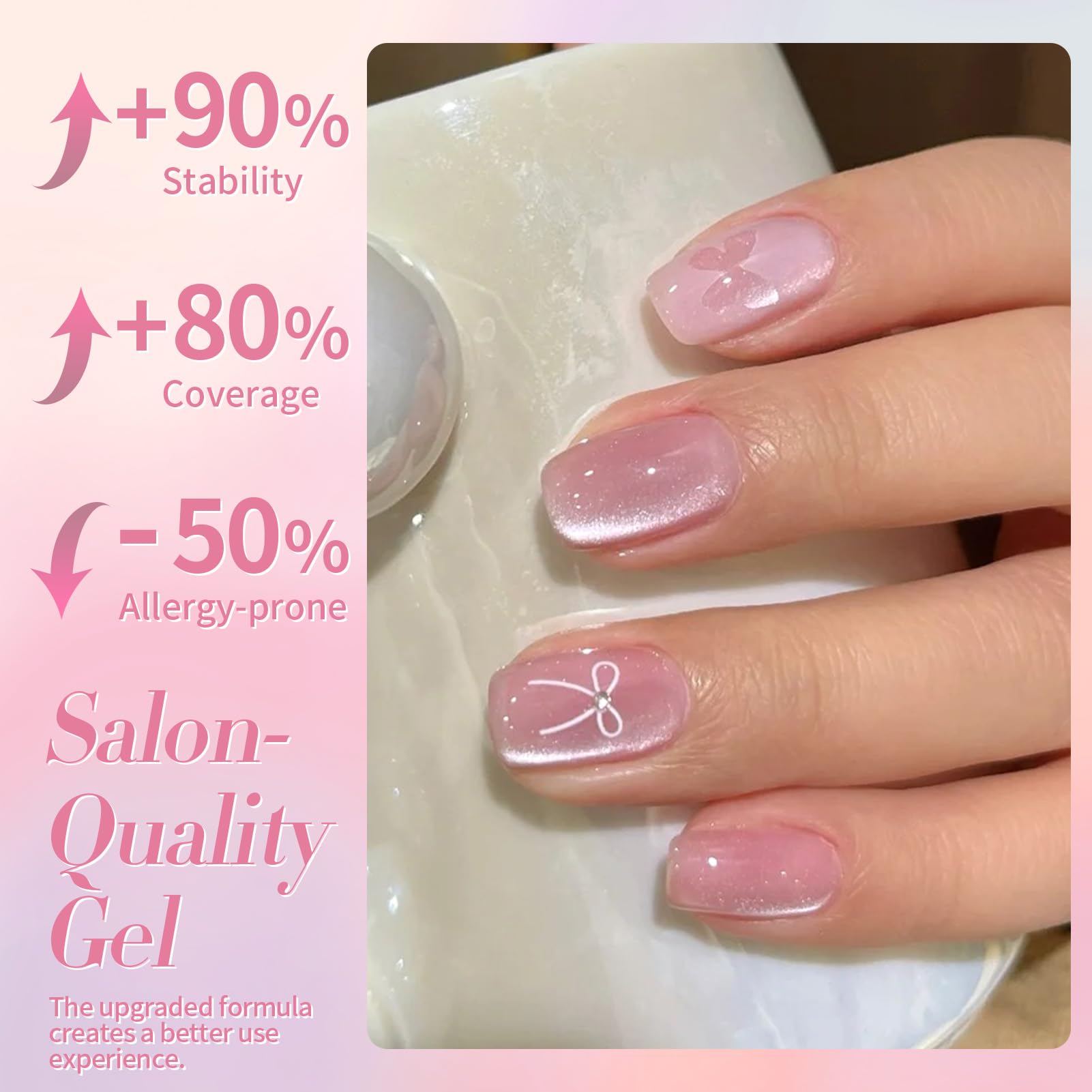 Born Pretty applied on a natural nail demonstrating salon-like finish