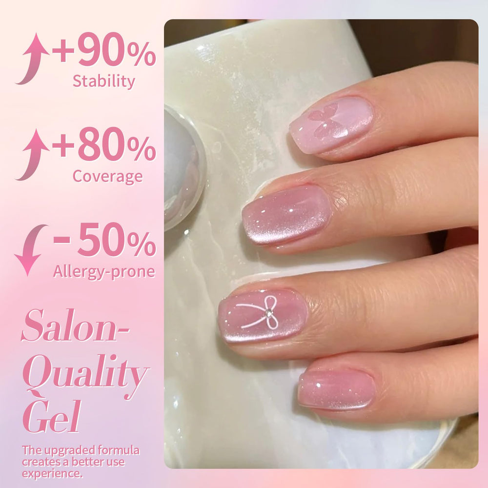 Born Pretty applied on a natural nail demonstrating salon-like finish