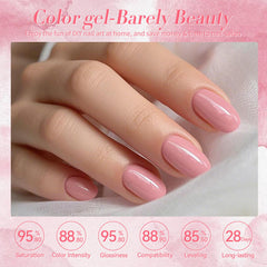 Born Pretty application on a natural nail showing salon-like glossy finish and neat edges