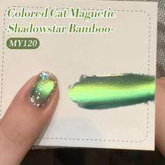 Born Pretty application image of magnet held above wet gel for clear lines