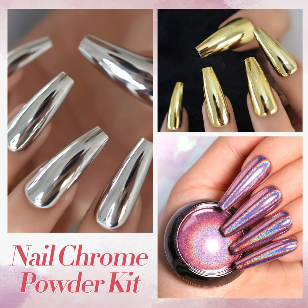 Born Pretty pigments with applicator tools ready for quick, easy application