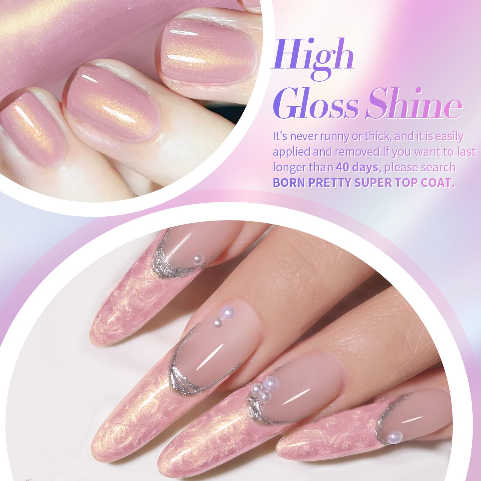Born Pretty applying gel with dotting tool to create swirl effects for creative designs benefit