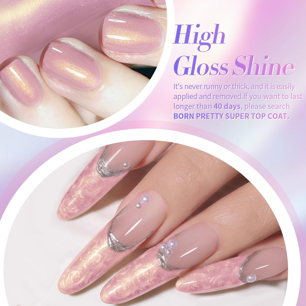 Born Pretty applying gel with dotting tool to create swirl effects for creative designs benefit