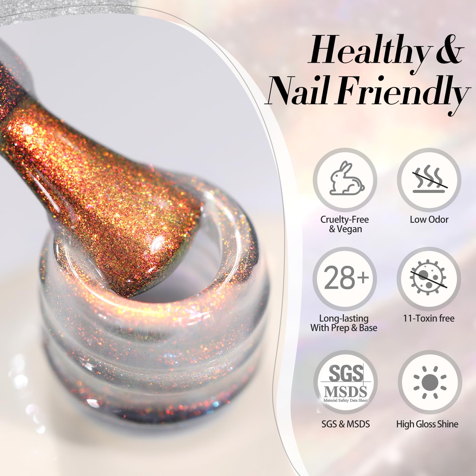 Born Pretty bottle staged in salon environment indicating professional finish