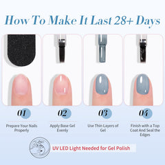 Born Pretty beach lifestyle manicure shot showing ocean-inspired look benefit