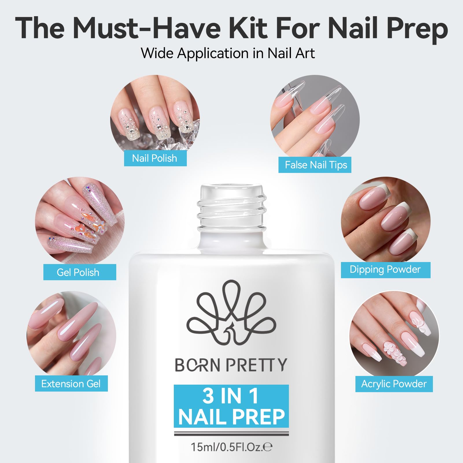 born pretty before and after nails demonstrating reduced lifting and longer wear