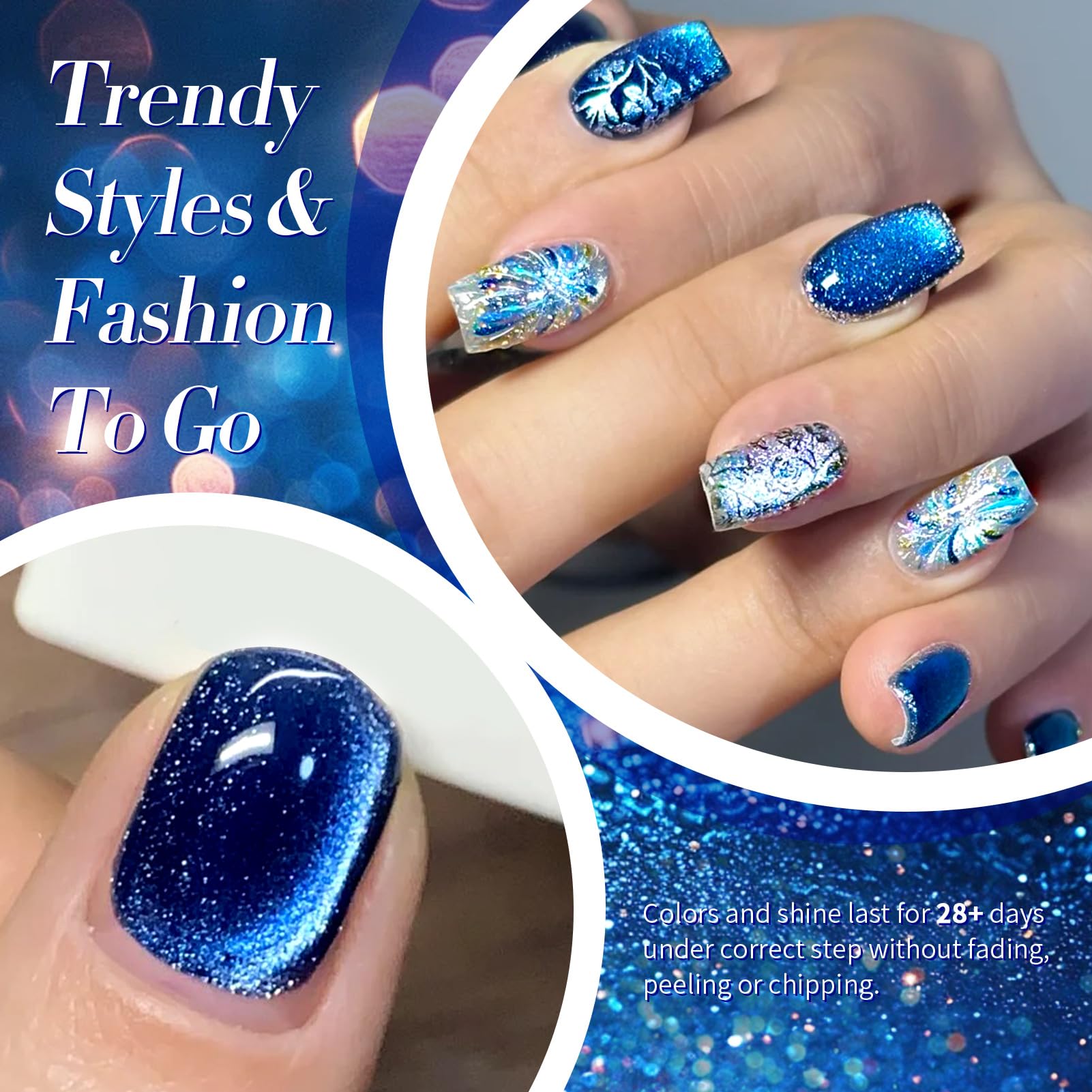 BORN PRETTY demo with magnet creating a cat-eye stripe for design control