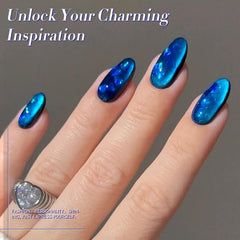 BORN PRETTY texture swatch on nail tip highlighting sparkly finish