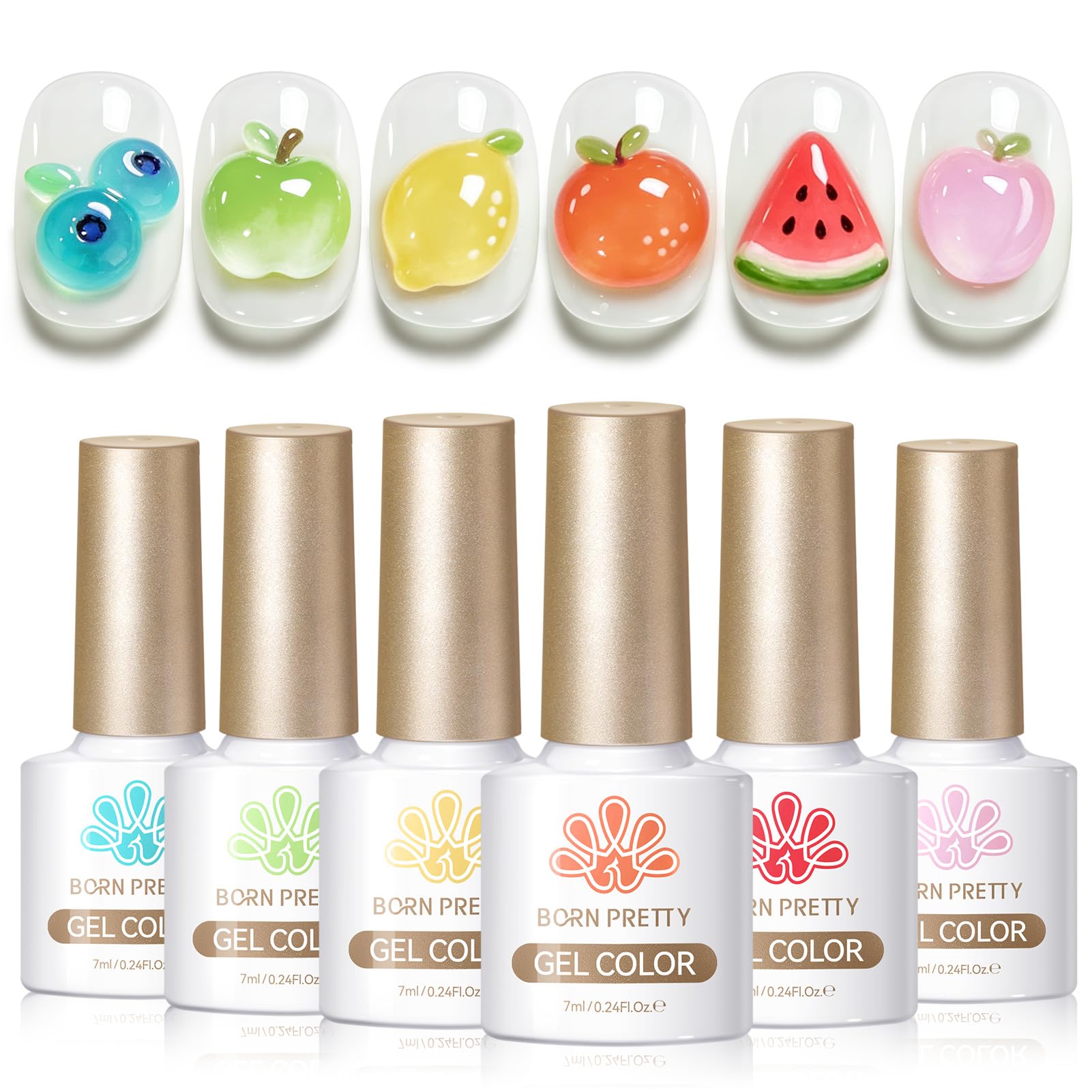 Born Pretty bottle close-up highlighting label and easy-grip brush for precise application