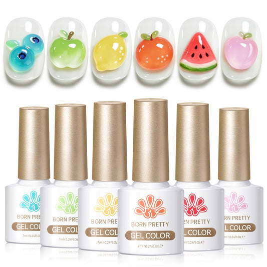 Born Pretty bottle close-up highlighting label and easy-grip brush for precise application