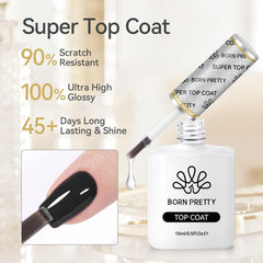 Born Pretty bottle close-up highlighting smooth cap and easy-pour design benefit